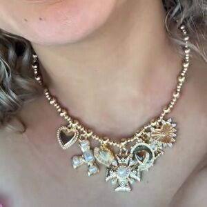 NWT ⚜️💛⚜️ Persimmon Sacred Heart Charm Necklace